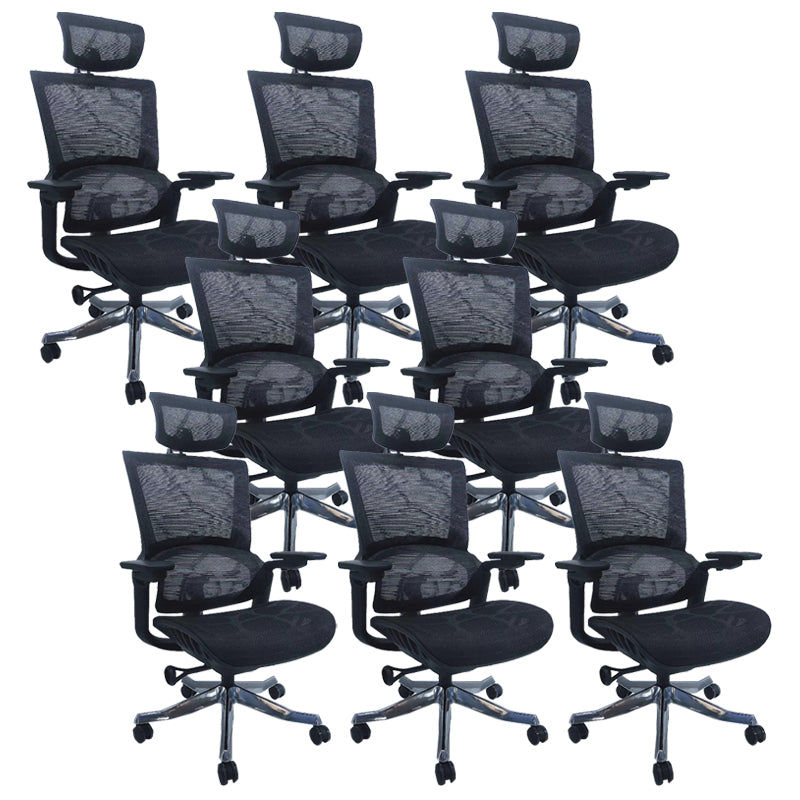 Modern Arms Included Executive Chair Height-adjustable Managers Chair for Office