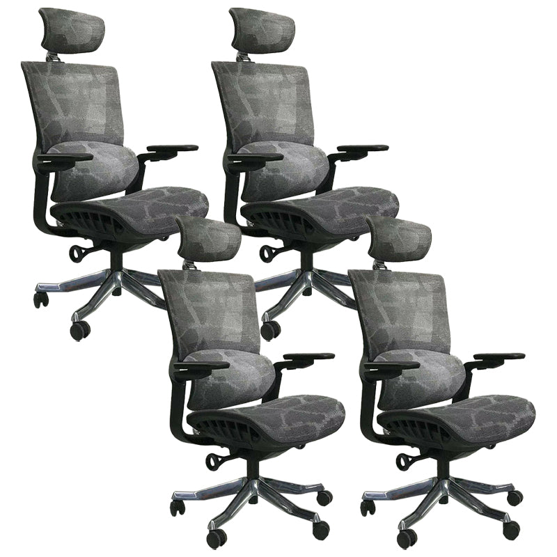 Modern Arms Included Executive Chair Height-adjustable Managers Chair for Office