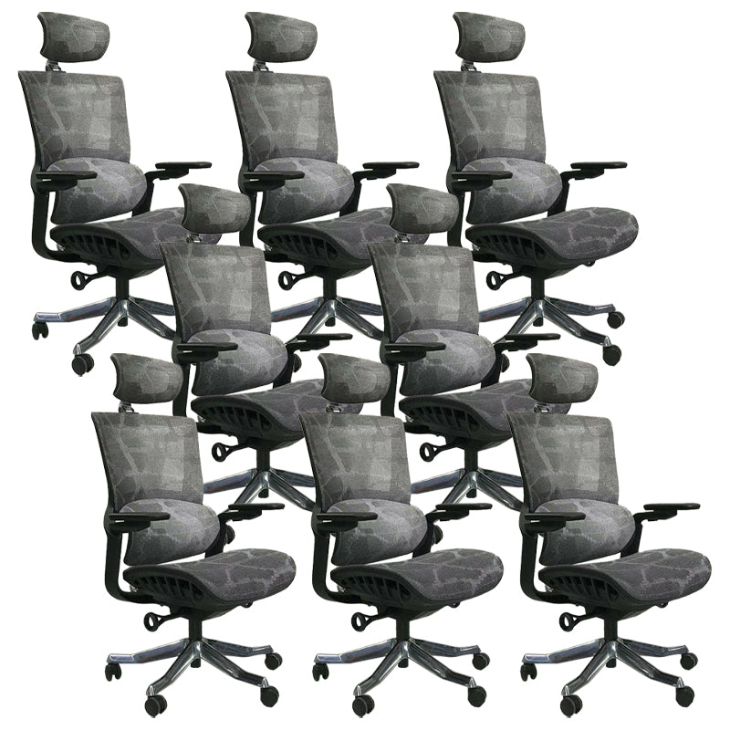 Modern Arms Included Executive Chair Height-adjustable Managers Chair for Office