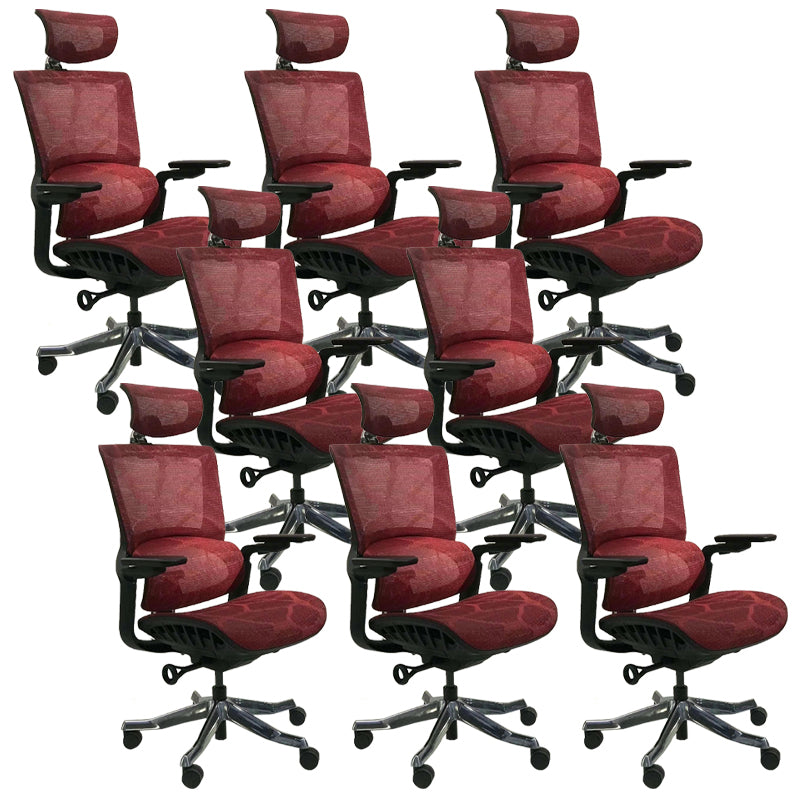 Modern Arms Included Executive Chair Height-adjustable Managers Chair for Office