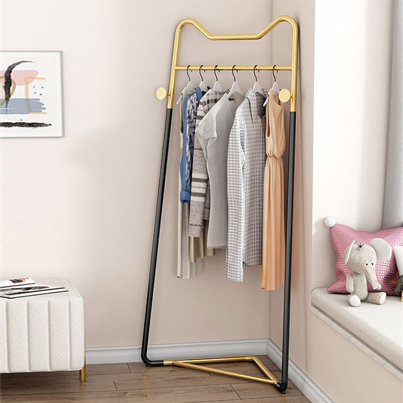 Modern Style Solid Color Coat Rack Metal Frame Coat Hanger for Bedroom