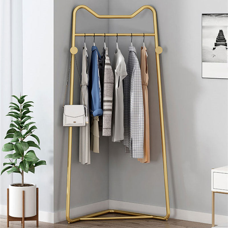 Modern Style Solid Color Coat Rack Metal Frame Coat Hanger for Bedroom