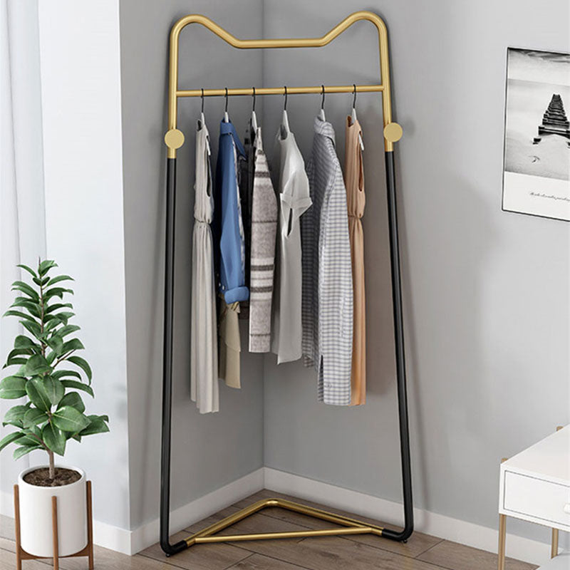 Modern Style Solid Color Coat Rack Metal Frame Coat Hanger for Bedroom