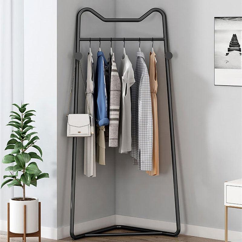 Modern Style Solid Color Coat Rack Metal Frame Coat Hanger for Bedroom