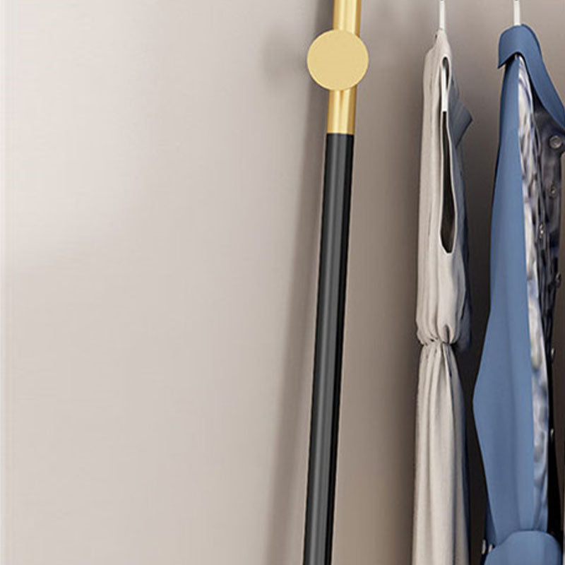 Modern Style Solid Color Coat Rack Metal Frame Coat Hanger for Bedroom