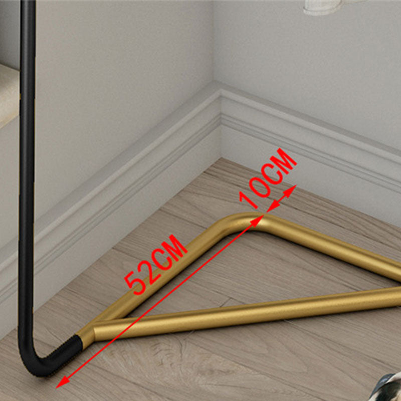 Modern Style Solid Color Coat Rack Metal Frame Coat Hanger for Bedroom