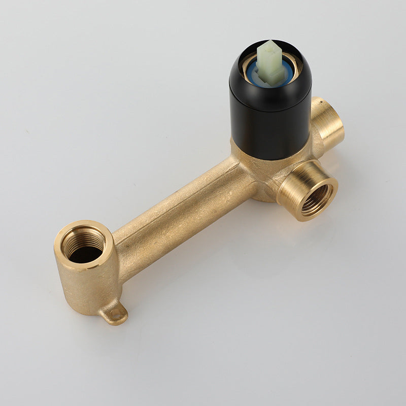 Industrial Sink Faucet Brass Lever Handles Low Arc Wall Mounted Bathroom Faucet