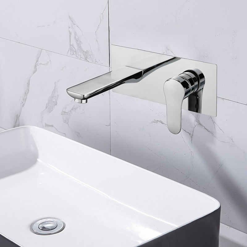 Contemporary Faucet Wall Mounted Single Lever Handle Vessel Sink Faucet