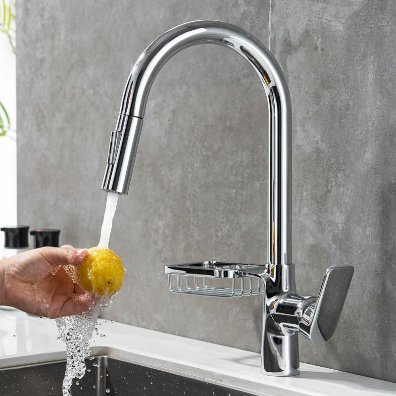 Modern 1-Handle Faucet Pull out Sprayer with Water Dispenser Faucet