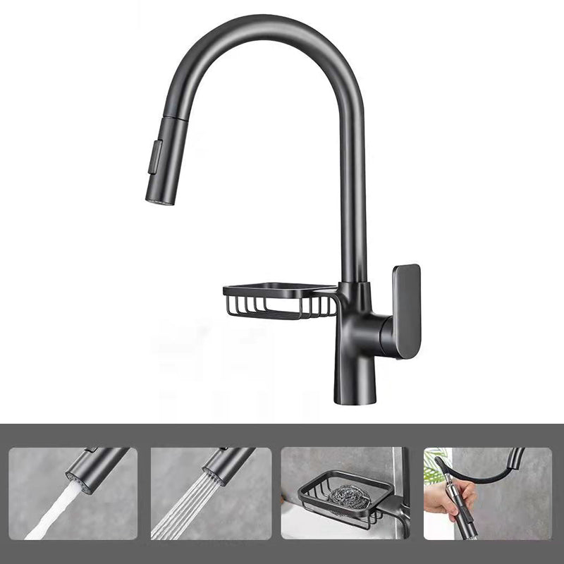 Modern 1-Handle Faucet Pull out Sprayer with Water Dispenser Faucet