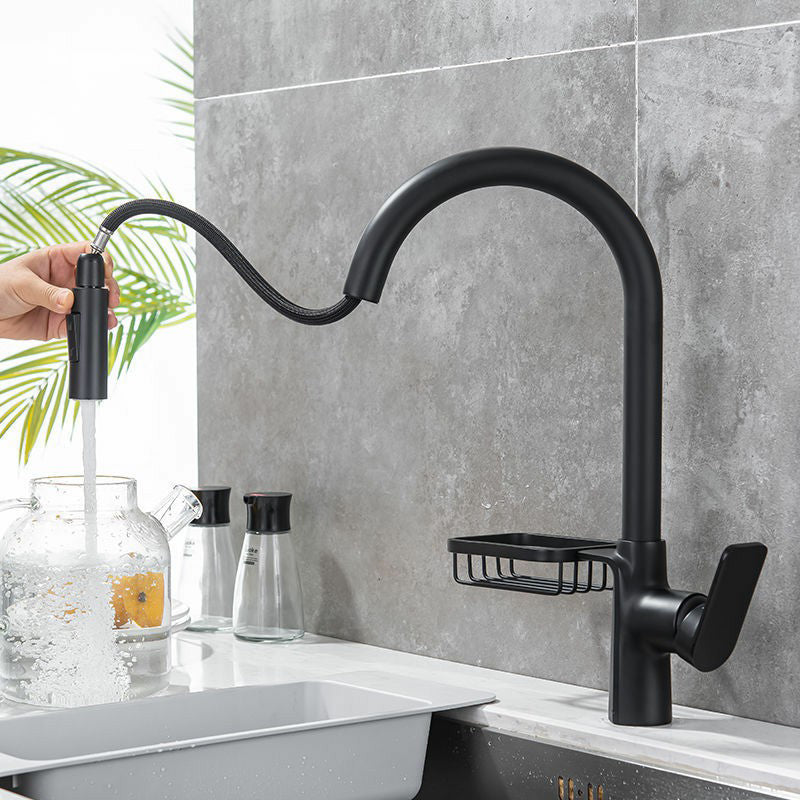 Modern 1-Handle Faucet Pull out Sprayer with Water Dispenser Faucet