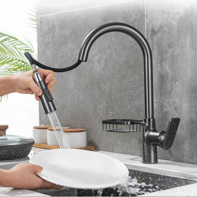 Modern 1-Handle Faucet Pull out Sprayer with Water Dispenser Faucet