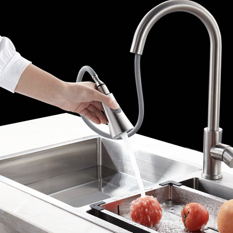 Contemporary Style Kitchen Sink Noise-cancelling Design Stainless Steel Kitchen Sink