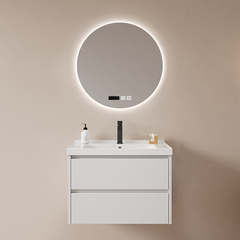 Modern Sink Vanity Solid Color Wall Mount Vanity Cabinet for Bathroom