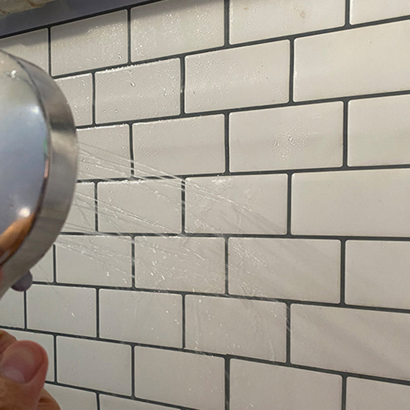 Hexagon Wall Tile Grease Proofing Steel and Pick Kitchen Wallpaper