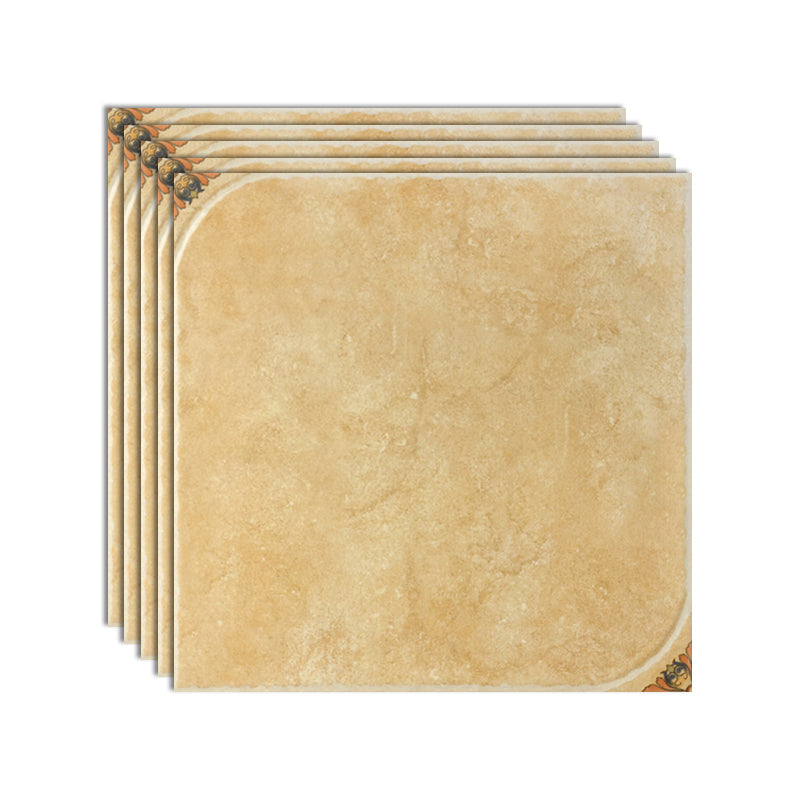 Square Ceramic Matte Straight Edge Singular Tile Vintage Bathroom Floor