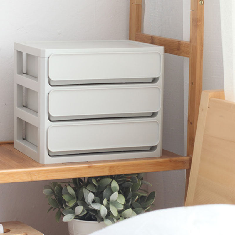 Modern Filing Cabinet Plastic Cabinet with Drawers for Home or Office