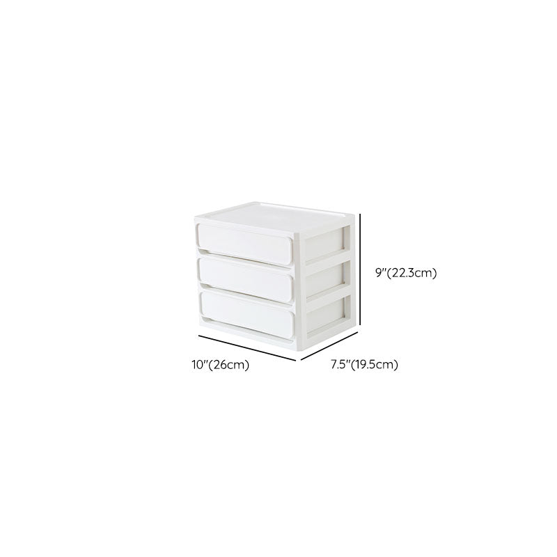 Modern Filing Cabinet Plastic Cabinet with Drawers for Home or Office