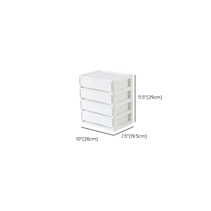 Modern Filing Cabinet Plastic Cabinet with Drawers for Home or Office