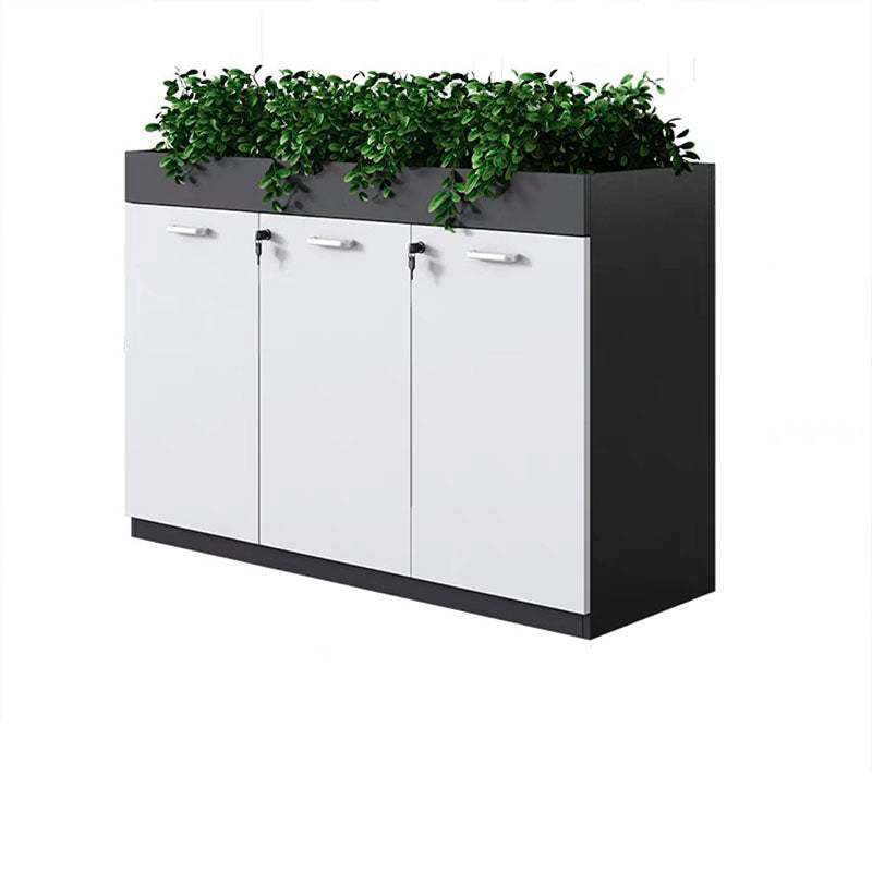 Modern File Cabinet Wood Filing Cabinet with Lock Storage for Office