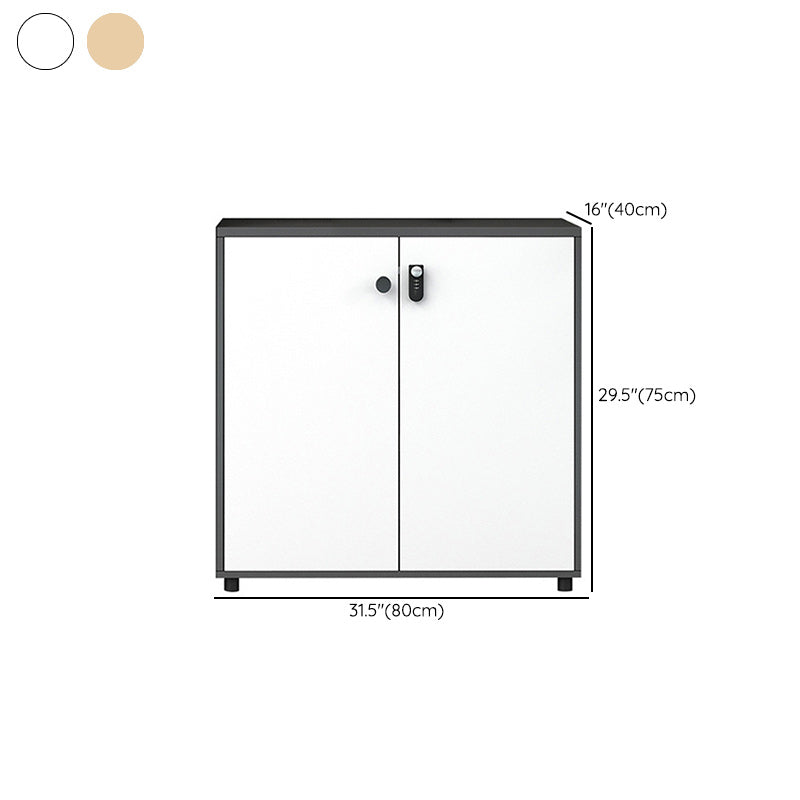 Modern File Cabinet Wooden Filing Cabinet with Lock Storage for Office