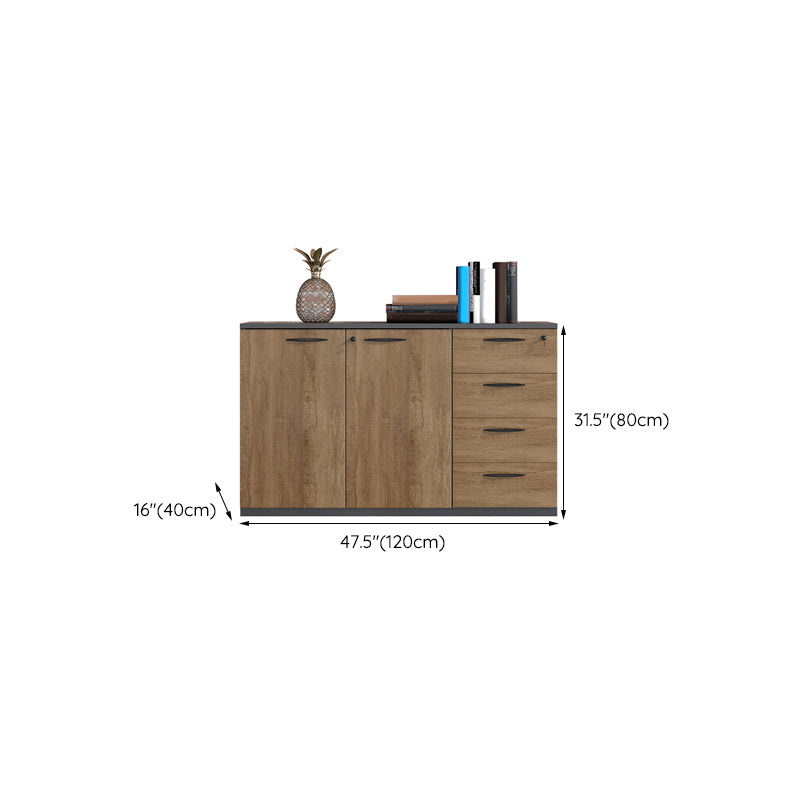 Modern Style Lateral Filing Cabinet Wood Filing Cabinet with Locking Storage