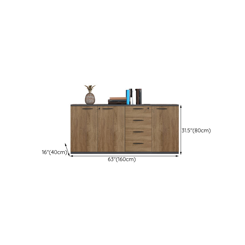 Modern Style Lateral Filing Cabinet Wood Filing Cabinet with Locking Storage