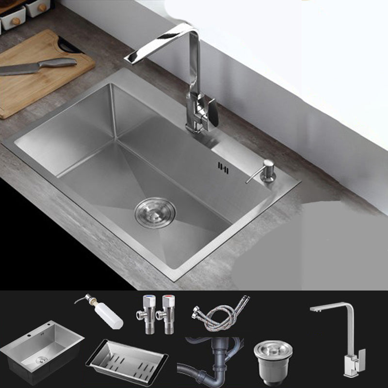 Modern Style Kitchen Sink Stainless Steel Drop-In Kitchen Sink