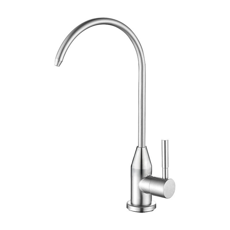 Contemporary Kitchen Faucet Stainless Steel Single Handle High Arc Kitchen Faucet