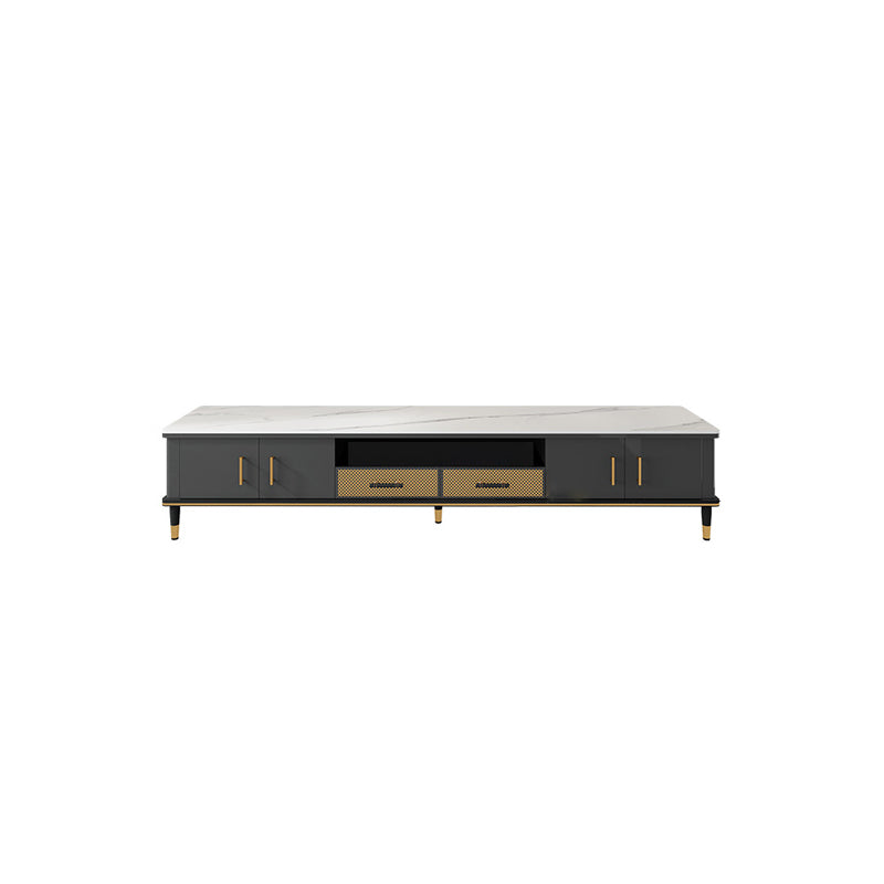 Stone TV Media Console Open Storage TV Stand for Living Room