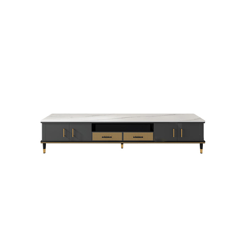 Stone TV Media Console Open Storage TV Stand for Living Room