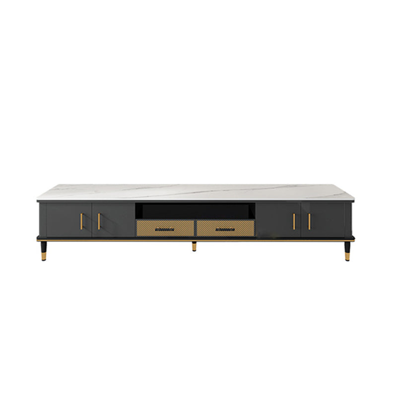 Stone TV Media Console Open Storage TV Stand for Living Room