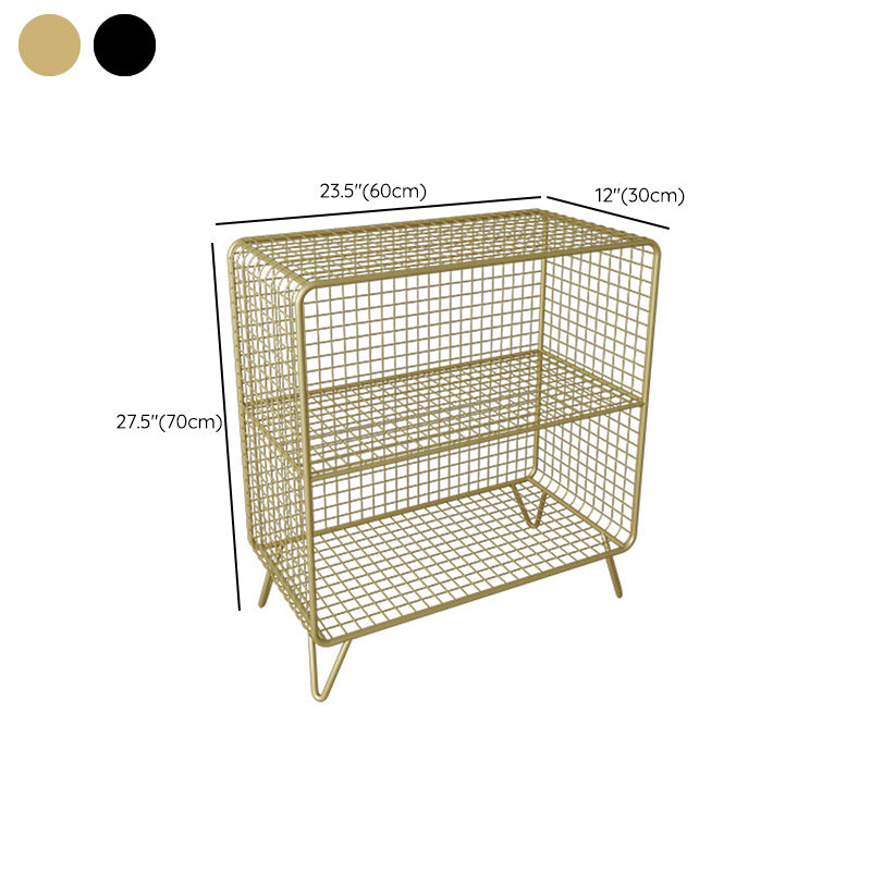 Open Storage Night Table Contemporary Bed Nightstand for Bedroom