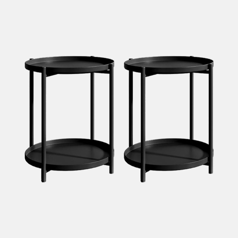 Modern Bed Nightstand Metal Accent Table Nightstand for Bedroom