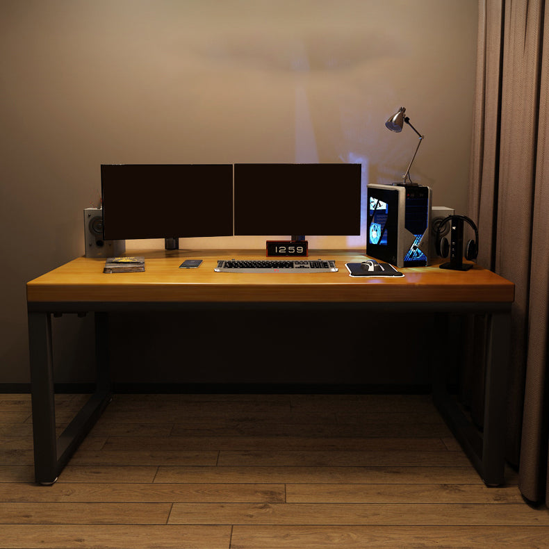 29.53" Tall Rectangular Gaming Desk Modern Solid Wood Computer Desk