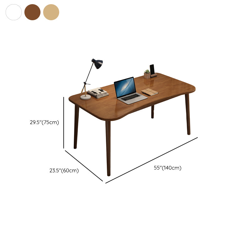 29.25 Inch Height Solid Wood Writing Desk Industrial Office Desk