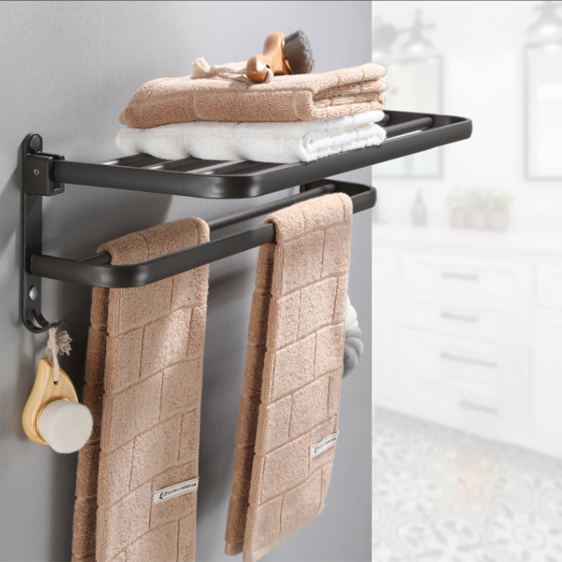 Modern Bathroom Hardware Set Towel Bar Grey Bath Shelf Bathroom Set