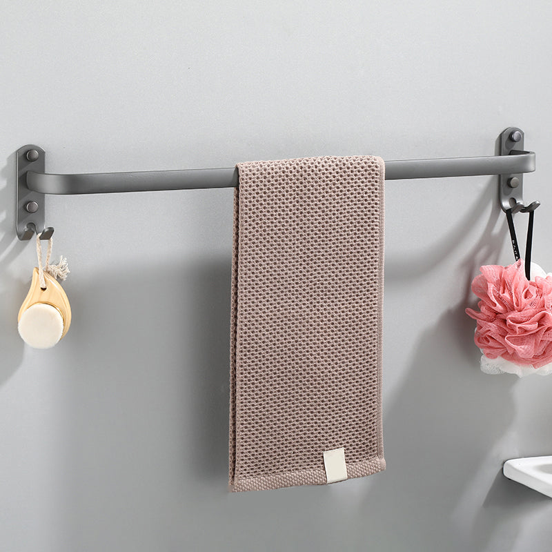 Modern Bathroom Hardware Set Towel Bar Grey Bath Shelf Bathroom Set