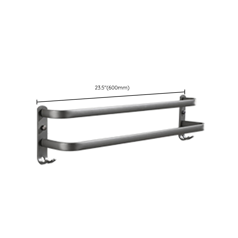 Modern Bathroom Hardware Set Towel Bar Grey Bath Shelf Bathroom Set