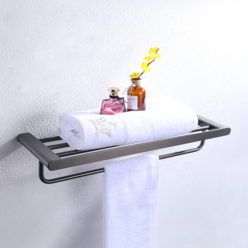 Dark Gray Modern Bathroom Accessory Set Steel Bathroom Accessory Kit