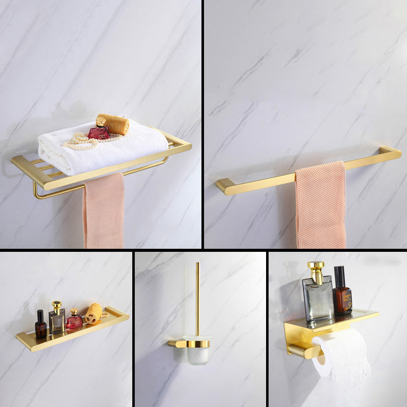 Modern Bathroom Hardware Set Gold Towel Bar Bath Hardware Set