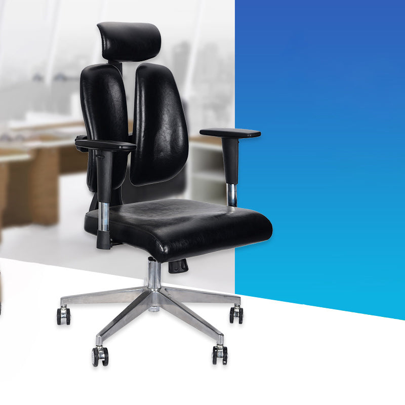 Modern Leather Chair Executive Chair High-Back Chair with Wheels