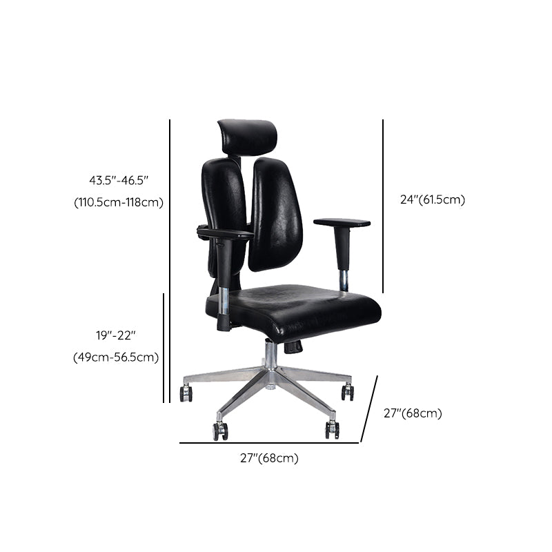 Modern Leather Chair Executive Chair High-Back Chair with Wheels