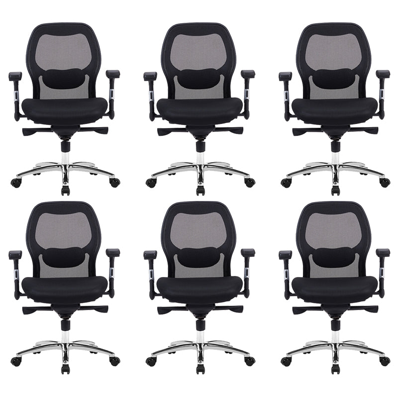 Contemporary Black Desk Chair Breathable AirGrid Office Chair