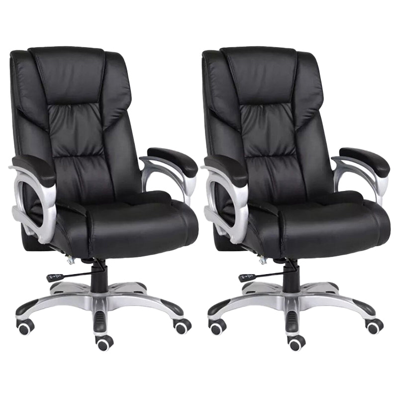 Modern Padded Arms Managers Chair Black Executive Chair for Office