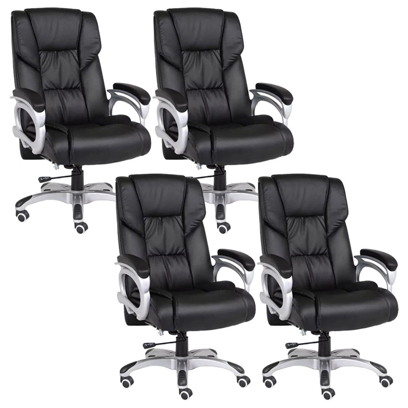 Modern Padded Arms Managers Chair Black Executive Chair for Office