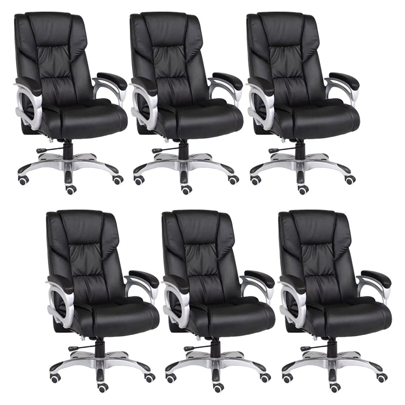 Modern Padded Arms Managers Chair Black Executive Chair for Office