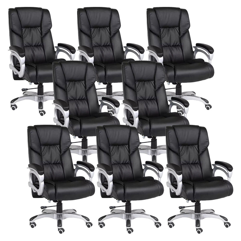 Modern Padded Arms Managers Chair Black Executive Chair for Office