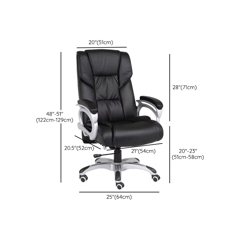 Modern Padded Arms Managers Chair Black Executive Chair for Office