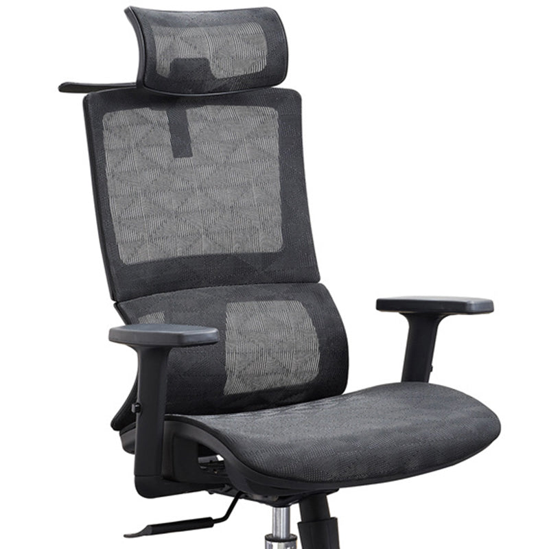 Arms Included Swivel Office Chair Ergonomic Mesh Lumbar Support Desk Chair